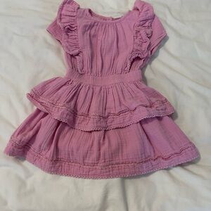 Pink Ruffled Kids Dress from Baby Gap